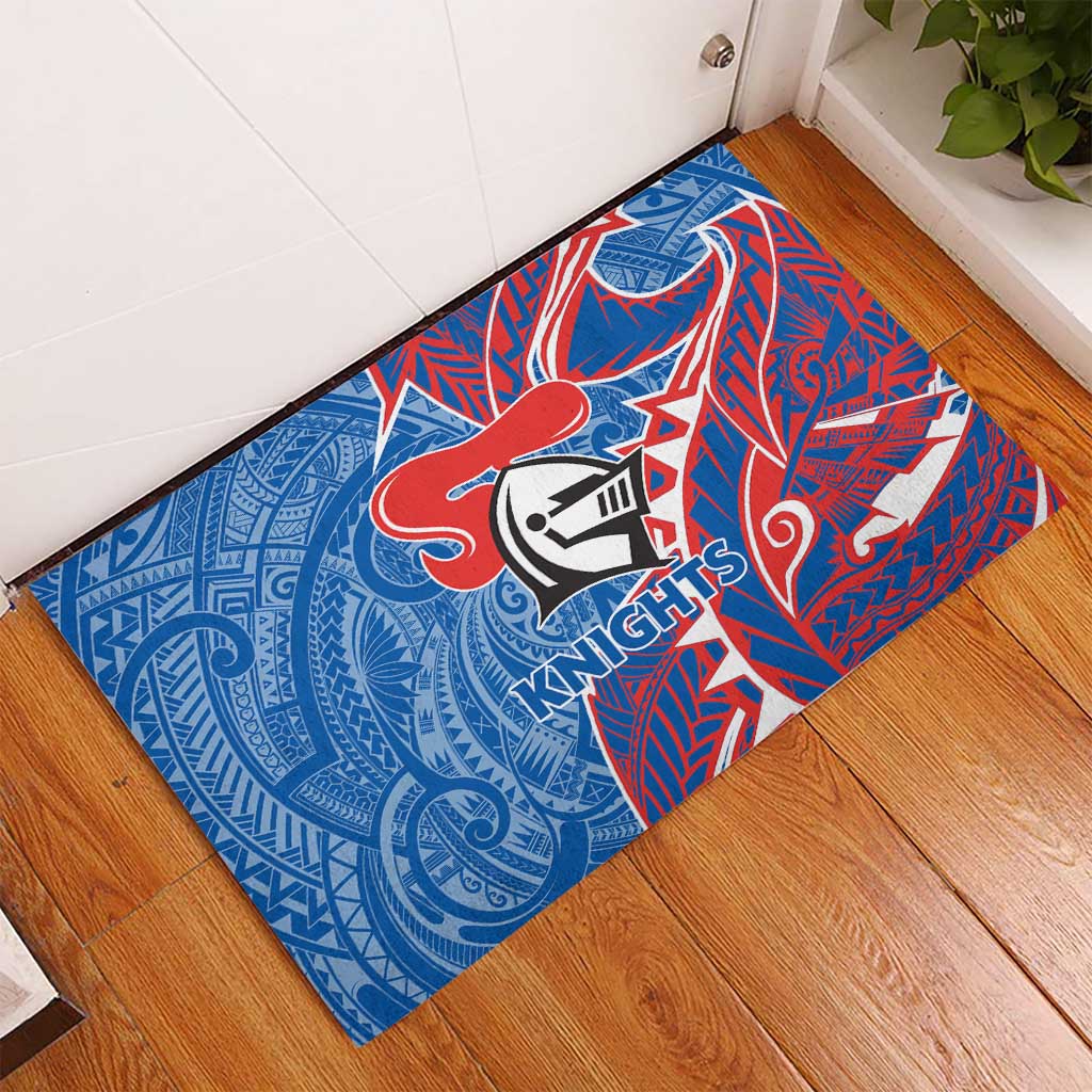 Newcastle Knights Rubber Doormat Polynesian Tribal Tattoo Pacific Sport Art