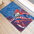 Newcastle Knights Rubber Doormat Polynesian Tribal Tattoo Pacific Sport Art