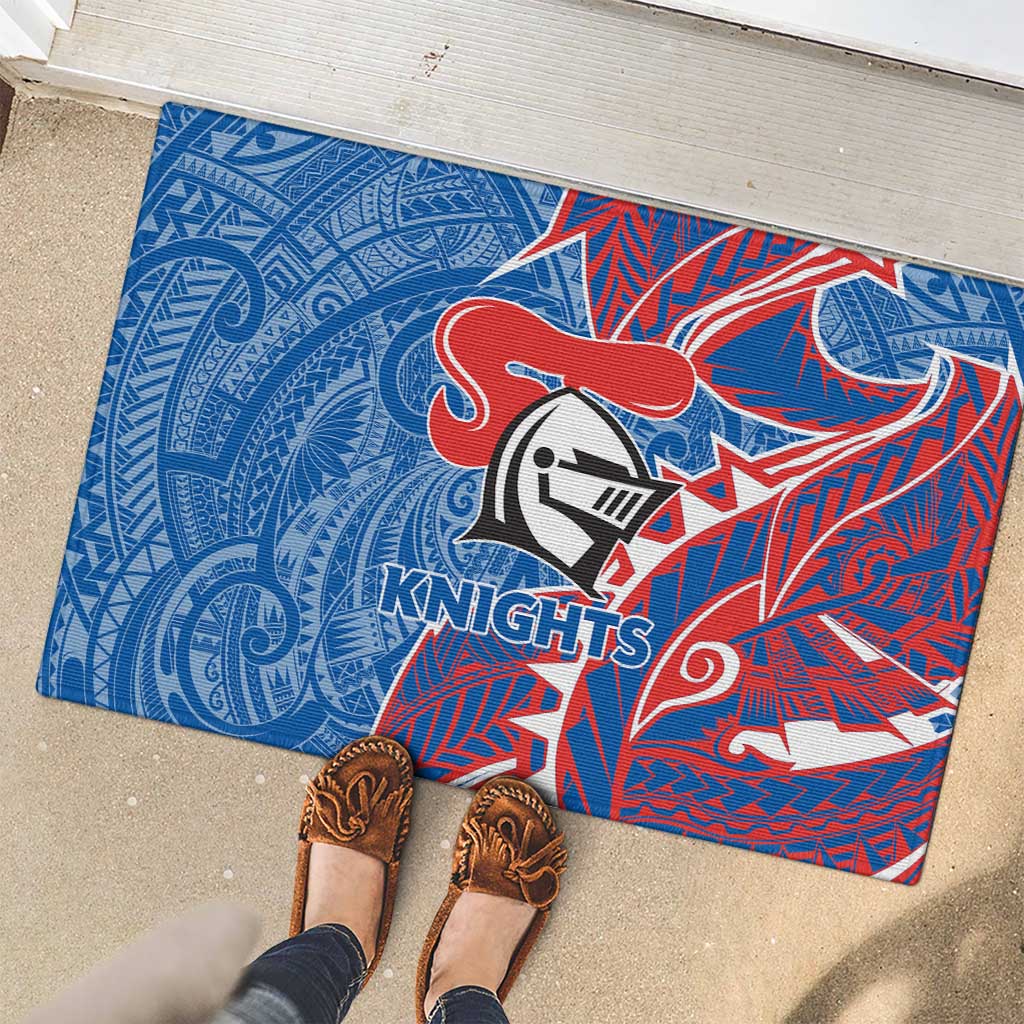 Newcastle Knights Rubber Doormat Polynesian Tribal Tattoo Pacific Sport Art