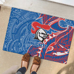 Newcastle Knights Rubber Doormat Polynesian Tribal Tattoo Pacific Sport Art