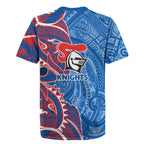 Newcastle Knights Rugby Jersey Polynesian Tribal Tattoo Pacific Sport Art