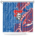 Newcastle Knights Shower Curtain Polynesian Tribal Tattoo Pacific Sport Art