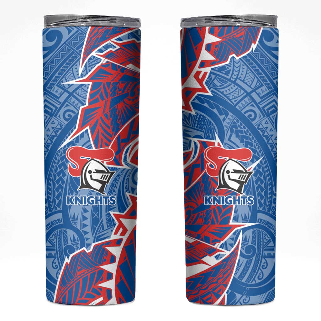 Newcastle Knights Skinny Tumbler Polynesian Tribal Tattoo Pacific Sport Art