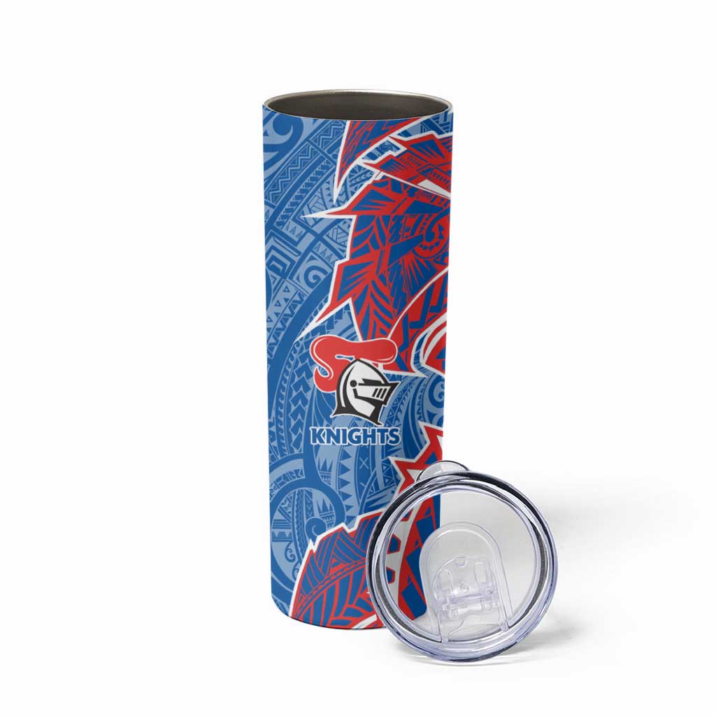Newcastle Knights Skinny Tumbler Polynesian Tribal Tattoo Pacific Sport Art