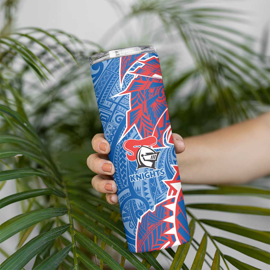 Newcastle Knights Skinny Tumbler Polynesian Tribal Tattoo Pacific Sport Art