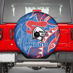 Newcastle Knights Spare Tire Cover Polynesian Tribal Tattoo Pacific Sport Art