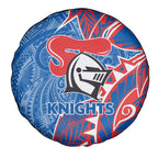 Newcastle Knights Spare Tire Cover Polynesian Tribal Tattoo Pacific Sport Art
