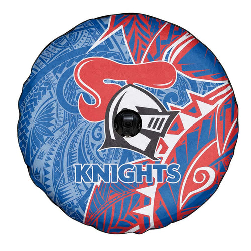 Newcastle Knights Spare Tire Cover Polynesian Tribal Tattoo Pacific Sport Art