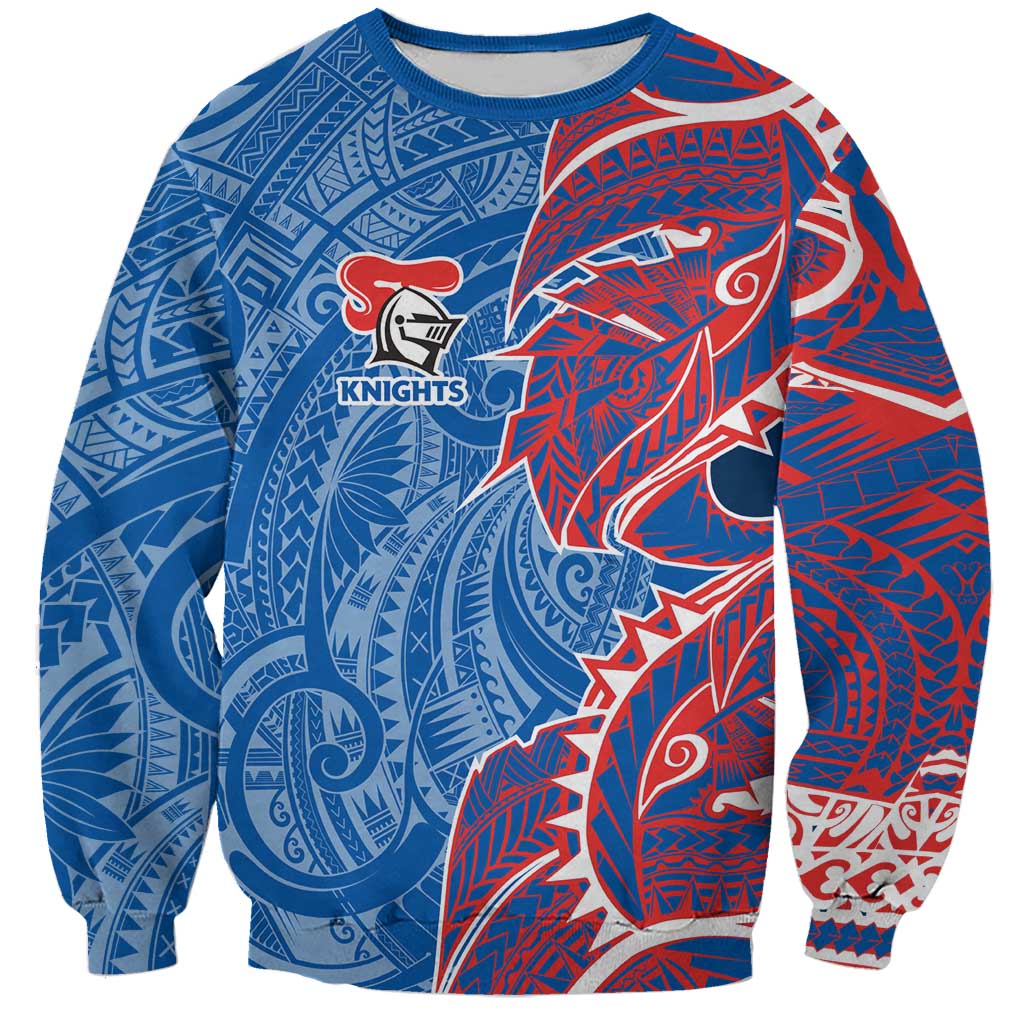 Newcastle Knights Sweatshirt Polynesian Tribal Tattoo Pacific Sport Art