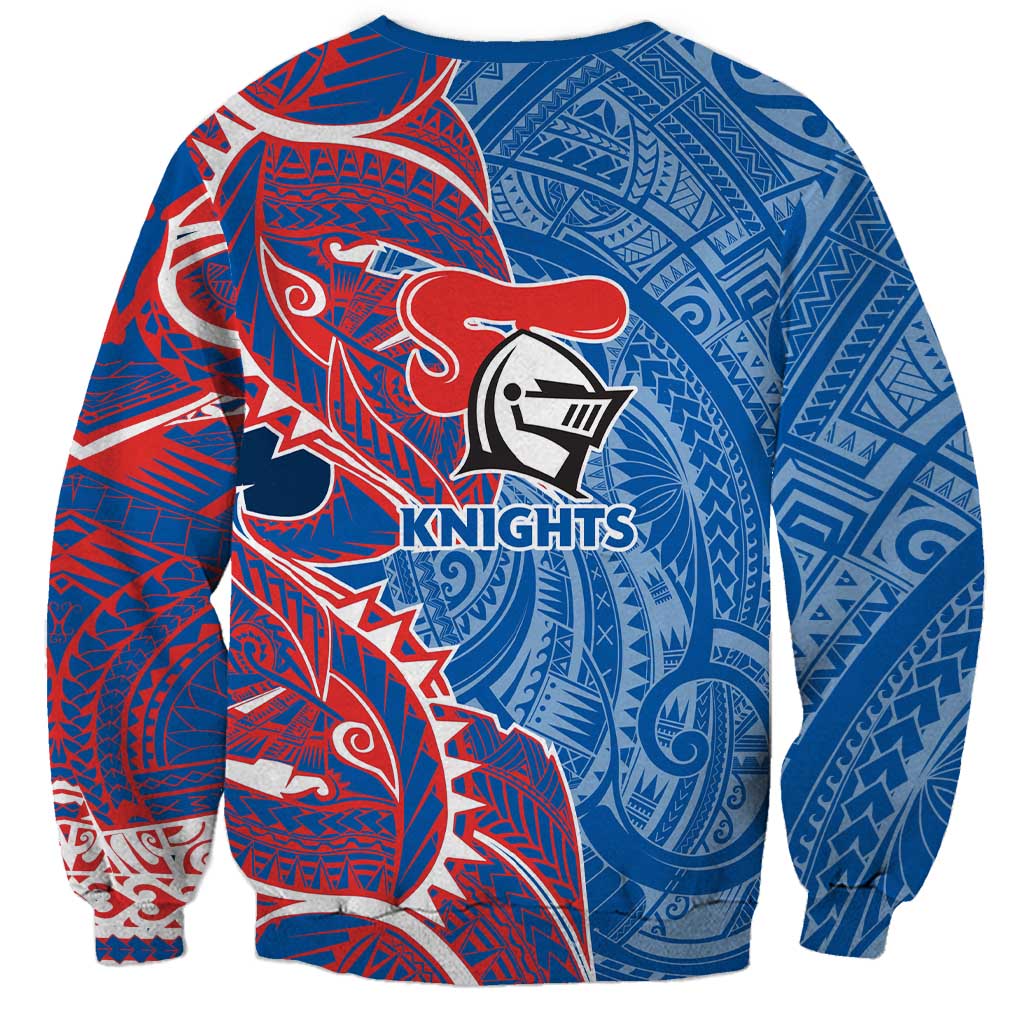 Newcastle Knights Sweatshirt Polynesian Tribal Tattoo Pacific Sport Art