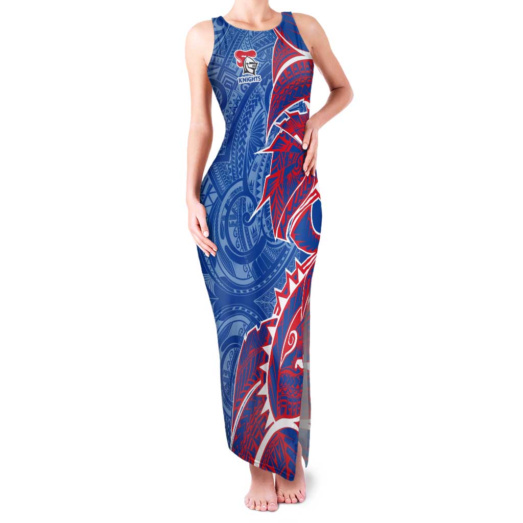 Newcastle Knights Tank Maxi Dress Polynesian Tribal Tattoo Pacific Sport Art