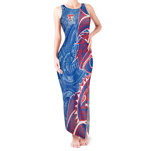 Newcastle Knights Tank Maxi Dress Polynesian Tribal Tattoo Pacific Sport Art