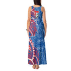 Newcastle Knights Tank Maxi Dress Polynesian Tribal Tattoo Pacific Sport Art