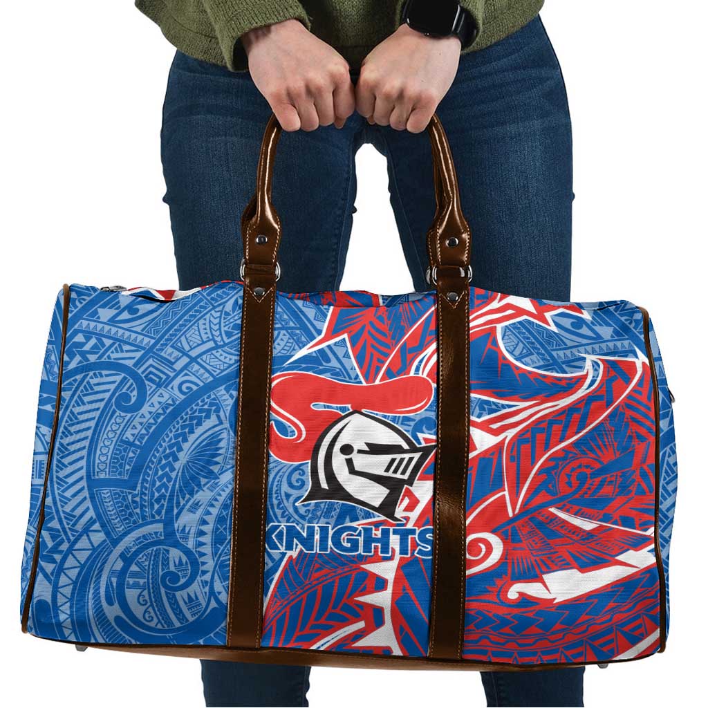 Newcastle Knights Travel Bag Polynesian Tribal Tattoo Pacific Sport Art