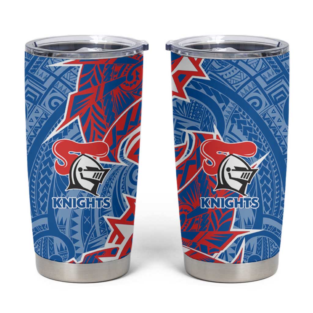 Newcastle Knights Tumbler Cup Polynesian Tribal Tattoo Pacific Sport Art