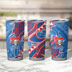 Newcastle Knights Tumbler Cup Polynesian Tribal Tattoo Pacific Sport Art
