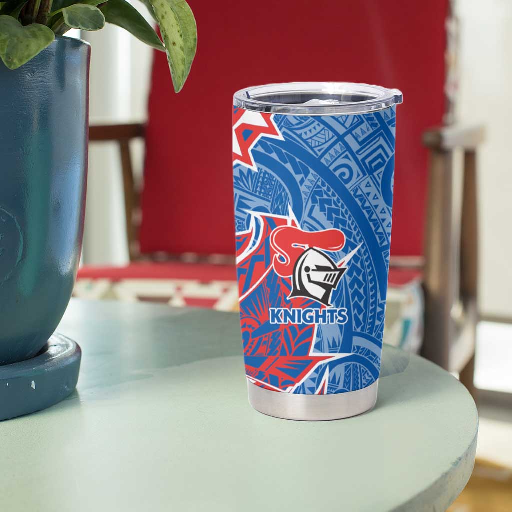 Newcastle Knights Tumbler Cup Polynesian Tribal Tattoo Pacific Sport Art