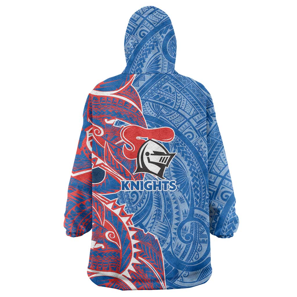 Newcastle Knights Wearable Blanket Hoodie Polynesian Tribal Tattoo Pacific Sport Art