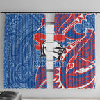 Newcastle Knights Window Curtain Polynesian Tribal Tattoo Pacific Sport Art