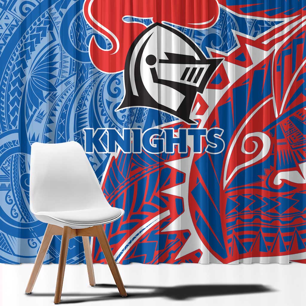 Newcastle Knights Window Curtain Polynesian Tribal Tattoo Pacific Sport Art