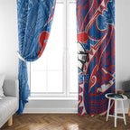 Newcastle Knights Window Curtain Polynesian Tribal Tattoo Pacific Sport Art
