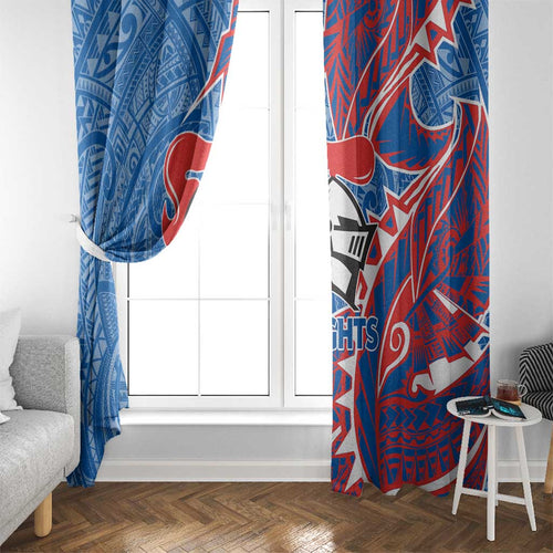 Newcastle Knights Window Curtain Polynesian Tribal Tattoo Pacific Sport Art