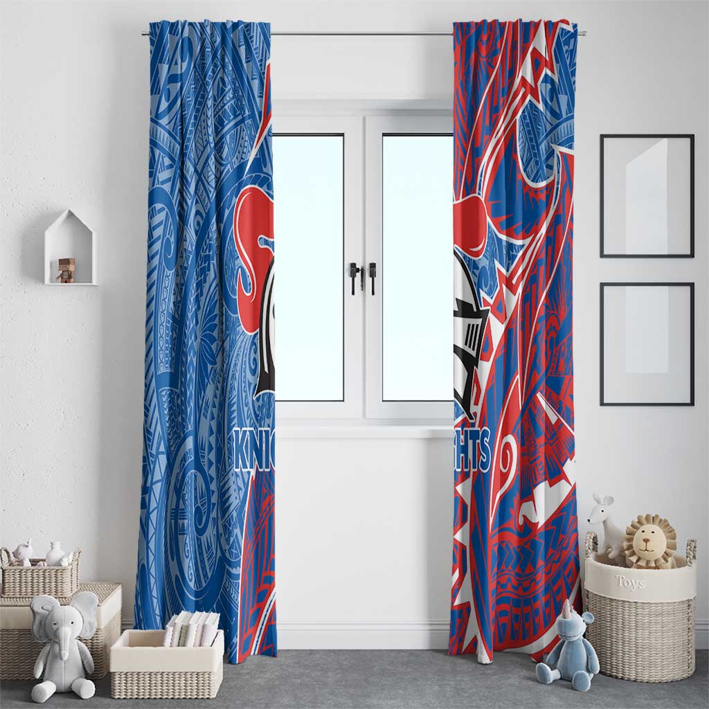 Newcastle Knights Window Curtain Polynesian Tribal Tattoo Pacific Sport Art