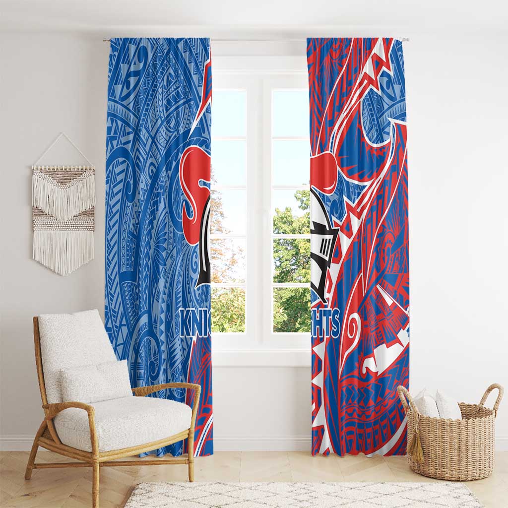 Newcastle Knights Window Curtain Polynesian Tribal Tattoo Pacific Sport Art