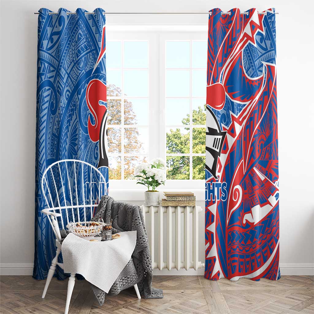 Newcastle Knights Window Curtain Polynesian Tribal Tattoo Pacific Sport Art