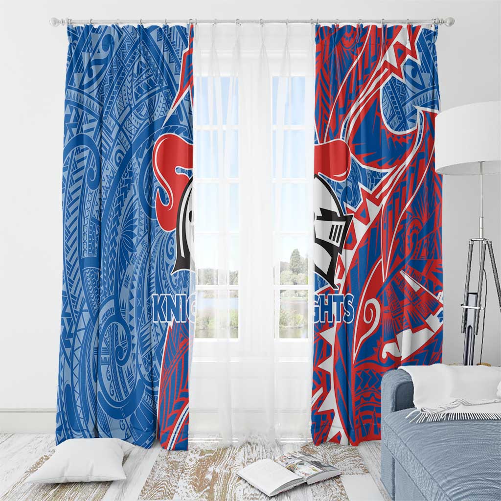 Newcastle Knights Window Curtain Polynesian Tribal Tattoo Pacific Sport Art