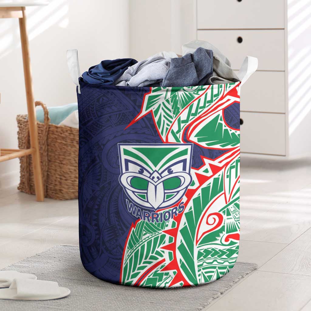 New Zealand Warriors Laundry Basket Polynesian Tribal Tattoo Pacific Sport Art