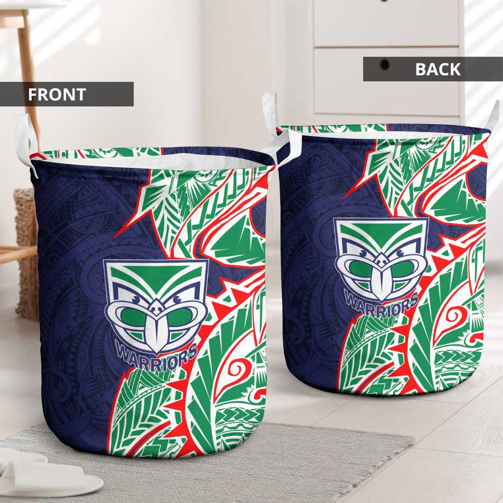 New Zealand Warriors Laundry Basket Polynesian Tribal Tattoo Pacific Sport Art