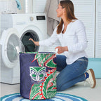 New Zealand Warriors Laundry Basket Polynesian Tribal Tattoo Pacific Sport Art