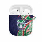 New Zealand Warriors AirPods Case Polynesian Tribal Tattoo Pacific Sport Art