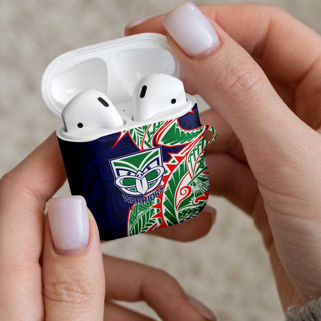 New Zealand Warriors AirPods Case Polynesian Tribal Tattoo Pacific Sport Art