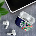 New Zealand Warriors AirPods Case Polynesian Tribal Tattoo Pacific Sport Art