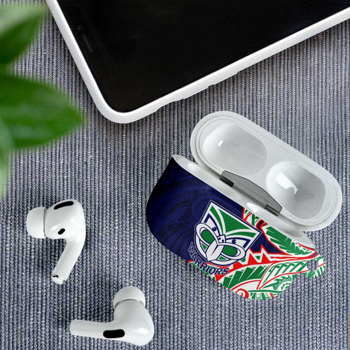 New Zealand Warriors AirPods Case Polynesian Tribal Tattoo Pacific Sport Art