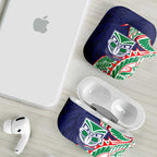 New Zealand Warriors AirPods Case Polynesian Tribal Tattoo Pacific Sport Art
