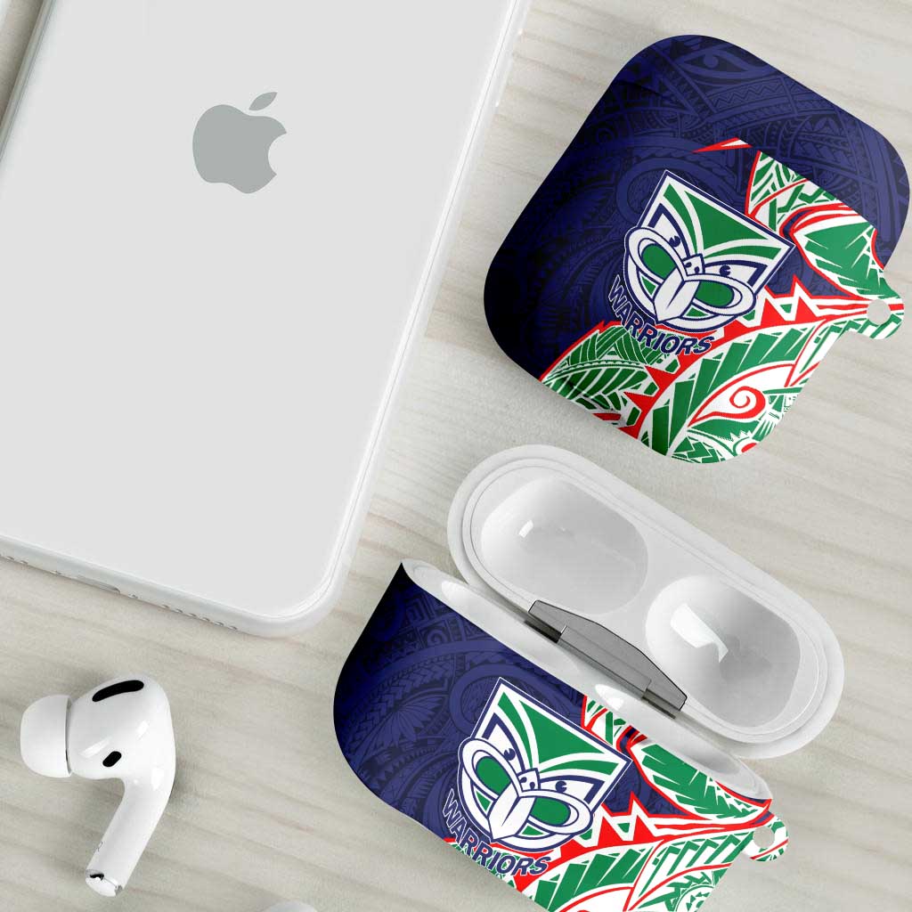 New Zealand Warriors AirPods Case Polynesian Tribal Tattoo Pacific Sport Art