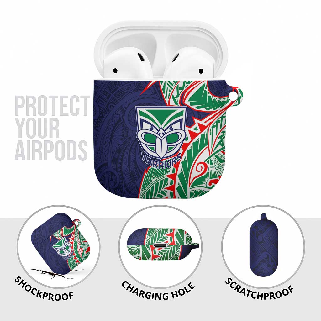 New Zealand Warriors AirPods Case Polynesian Tribal Tattoo Pacific Sport Art