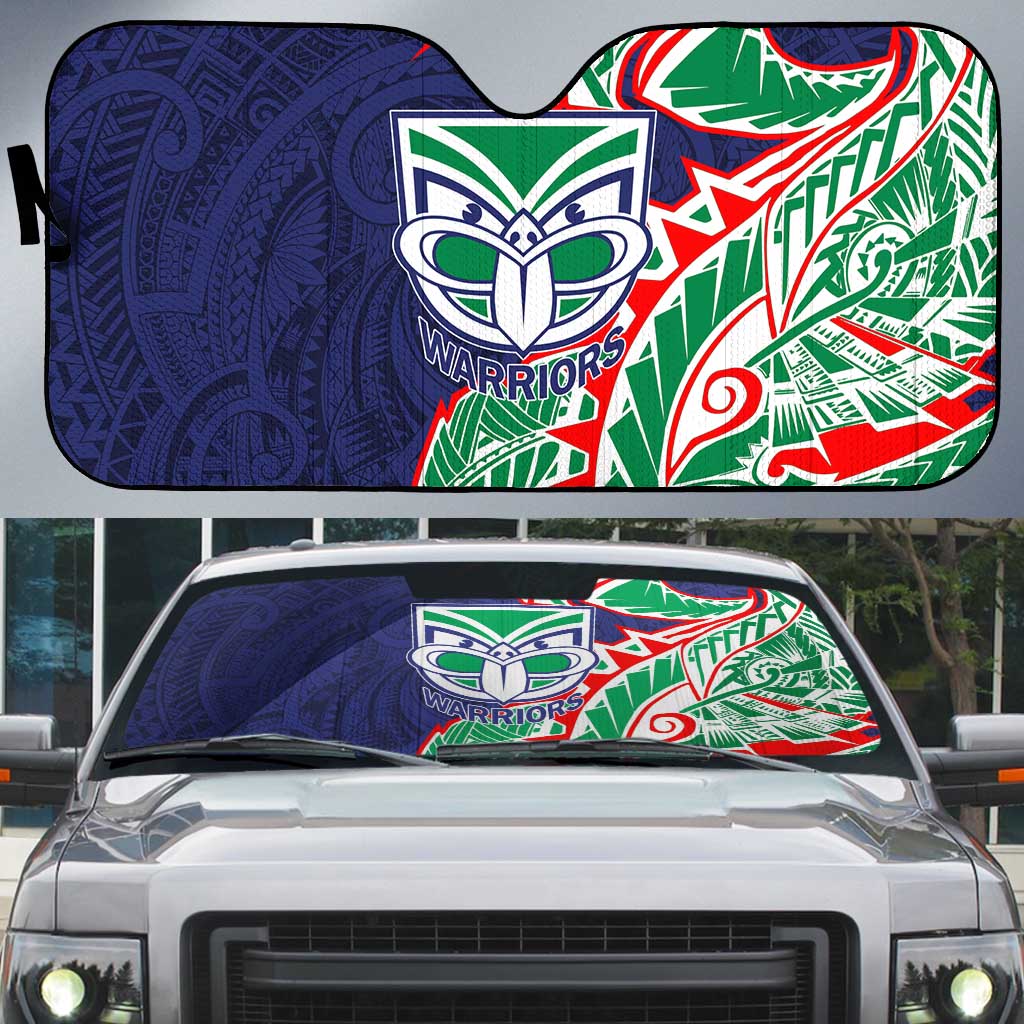 New Zealand Warriors Auto Sun Shade Polynesian Tribal Tattoo Pacific Sport Art