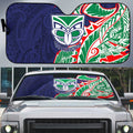 New Zealand Warriors Auto Sun Shade Polynesian Tribal Tattoo Pacific Sport Art