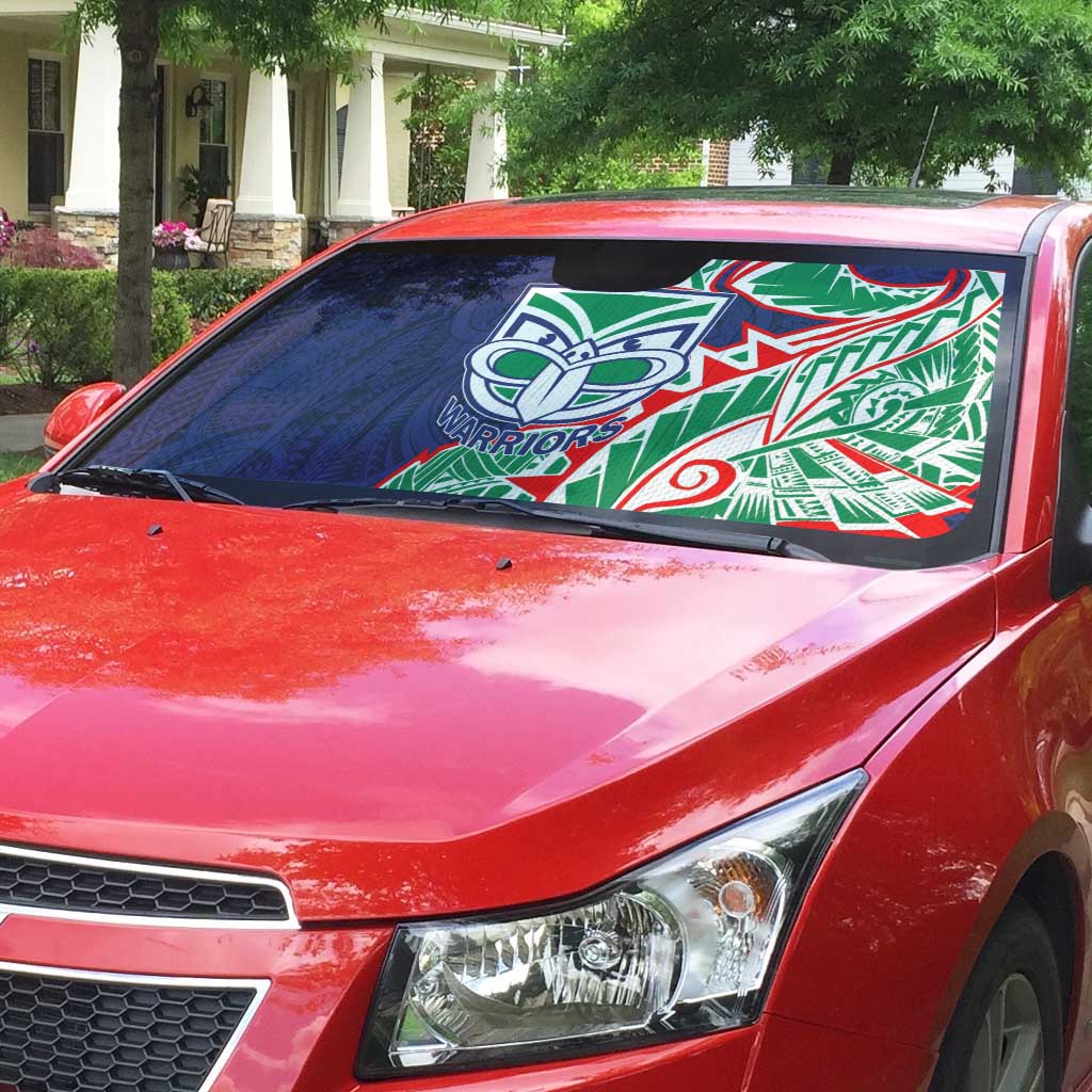 New Zealand Warriors Auto Sun Shade Polynesian Tribal Tattoo Pacific Sport Art