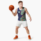 New Zealand Warriors Basketball Jersey Polynesian Tribal Tattoo Pacific Sport Art