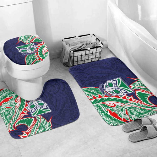 New Zealand Warriors Bathroom Set Polynesian Tribal Tattoo Pacific Sport Art