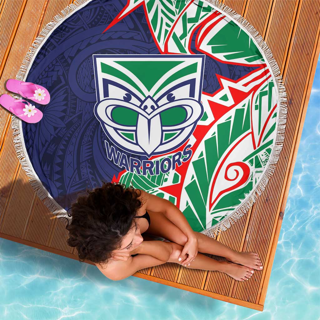 New Zealand Warriors Beach Blanket Polynesian Tribal Tattoo Pacific Sport Art