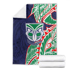 New Zealand Warriors Blanket Polynesian Tribal Tattoo Pacific Sport Art