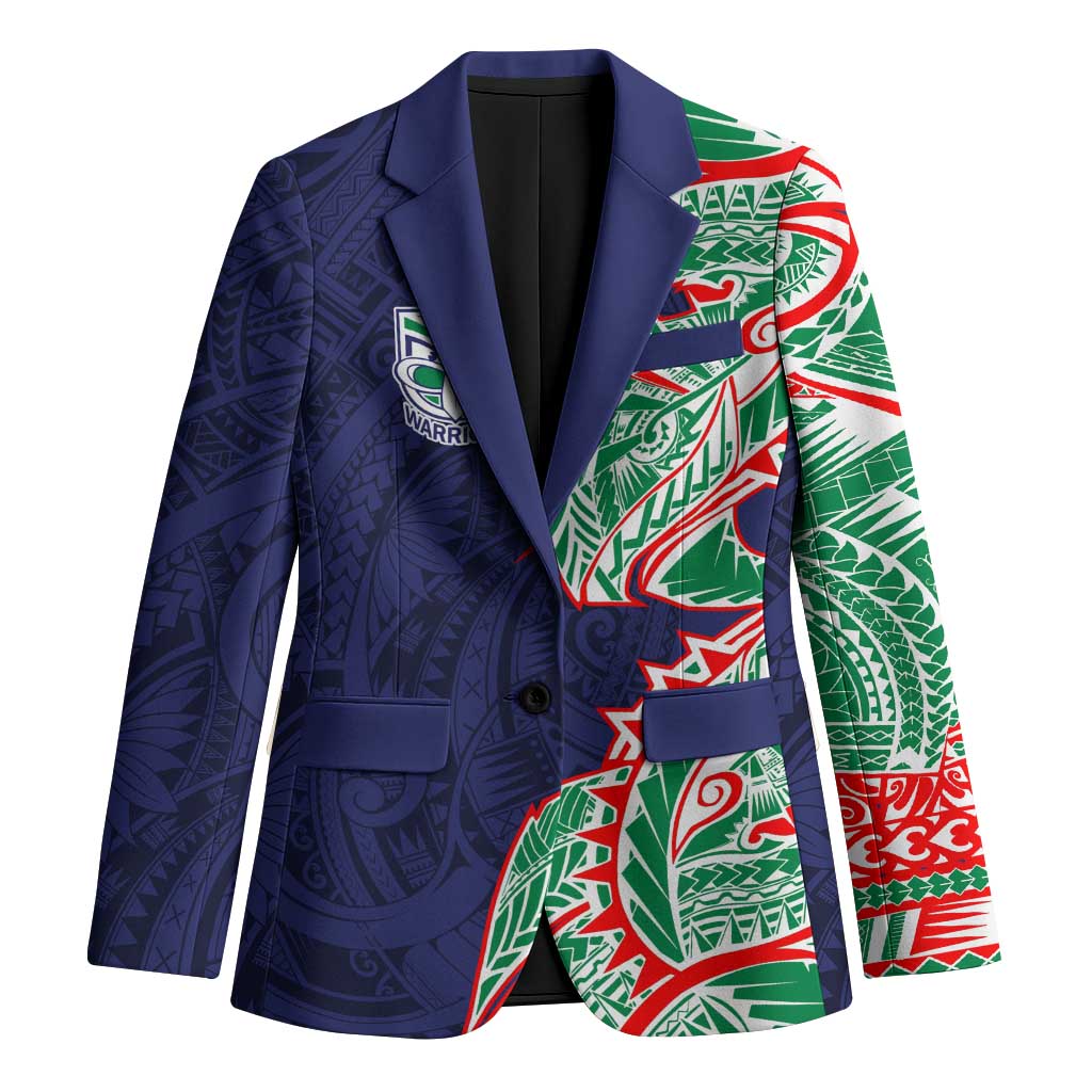 New Zealand Warriors Blazer Polynesian Tribal Tattoo Pacific Sport Art
