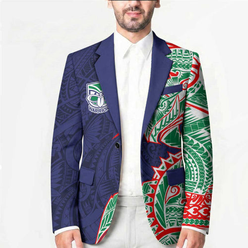 New Zealand Warriors Blazer Polynesian Tribal Tattoo Pacific Sport Art