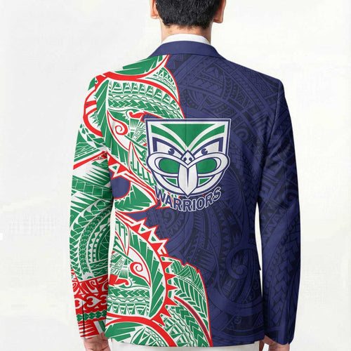 New Zealand Warriors Blazer Polynesian Tribal Tattoo Pacific Sport Art